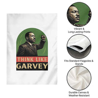 Think Like Garvey Garden Flag Civil Rights Leader Gift