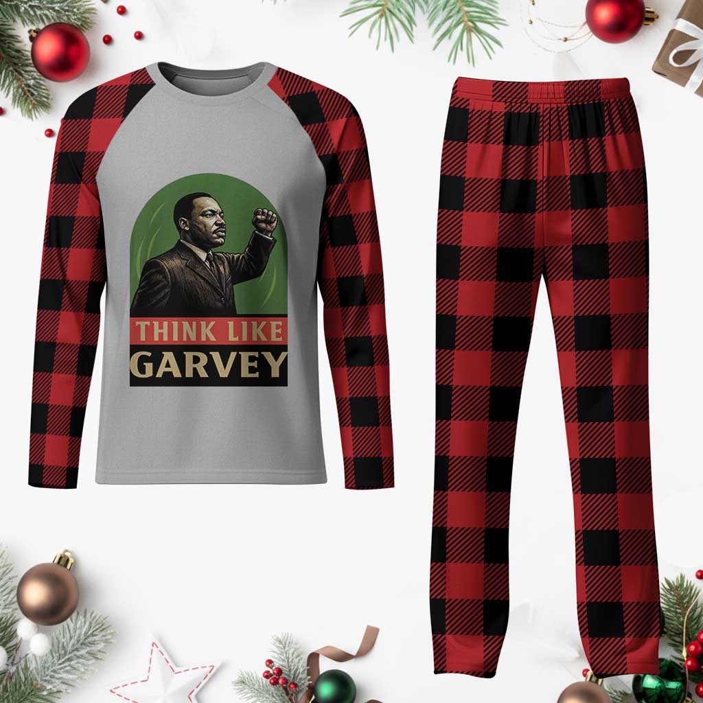 Think Like Garvey Plaid Pajama Set Civil Rights Leader Gift