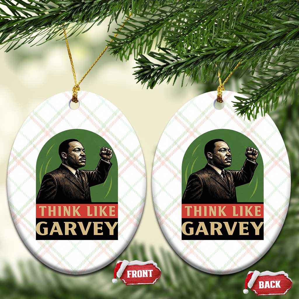 Think Like Garvey Ceramic Ornament Civil Rights Leader Gift