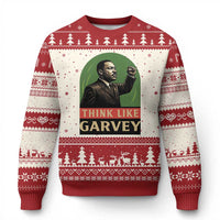 Think Like Garvey Ugly Christmas Sweater Civil Rights Leader Gift