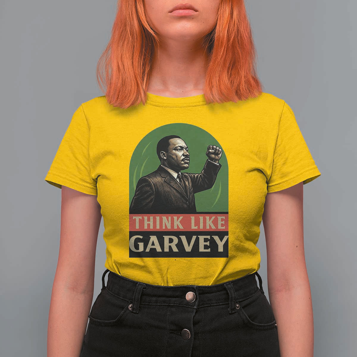 Think Like Garvey T Shirt For Women Civil Rights Leader Gift