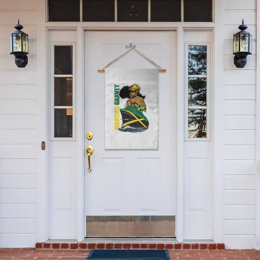 Marcus Garvey Jamaica Pride Garden Flag One God One Aim One Destiny