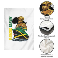 Marcus Garvey Jamaica Pride Garden Flag One God One Aim One Destiny
