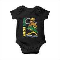 Marcus Garvey Jamaica Pride Baby Onesie One God One Aim One Destiny