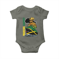 Marcus Garvey Jamaica Pride Baby Onesie One God One Aim One Destiny