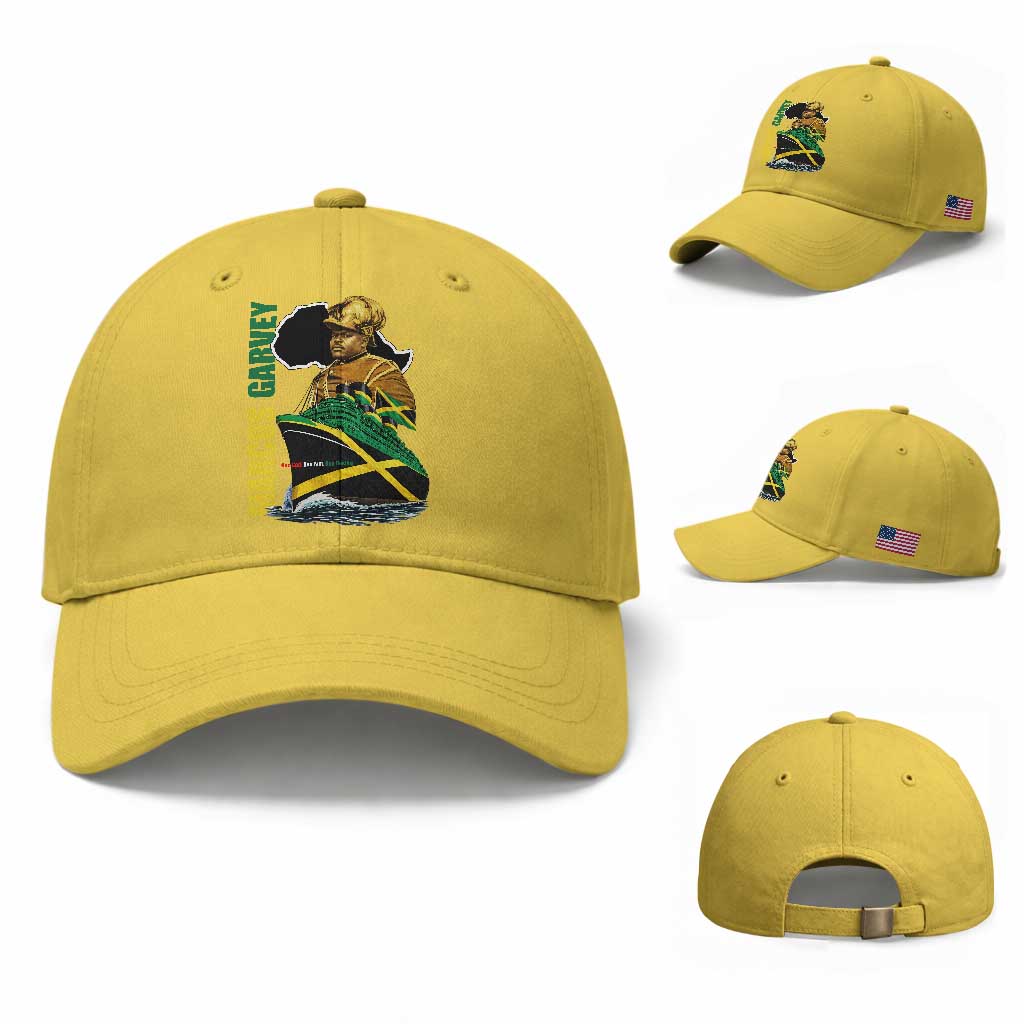 Marcus Garvey Jamaica Pride Baseball Cap One God One Aim One Destiny