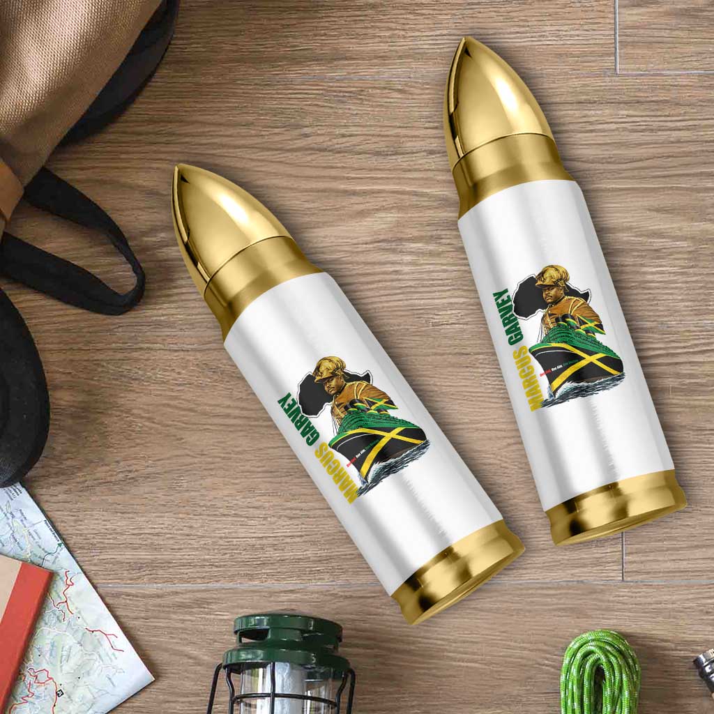 Marcus Garvey Jamaica Pride Bullet Tumbler One God One Aim One Destiny