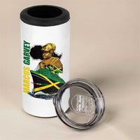 Marcus Garvey Jamaica Pride 4 in 1 Can Cooler Tumbler One God One Aim One Destiny