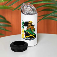 Marcus Garvey Jamaica Pride 4 in 1 Can Cooler Tumbler One God One Aim One Destiny