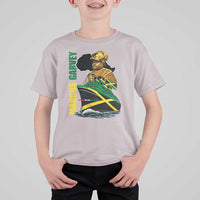 Marcus Garvey Jamaica Pride T Shirt For Kid One God One Aim One Destiny
