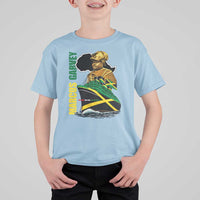 Marcus Garvey Jamaica Pride T Shirt For Kid One God One Aim One Destiny