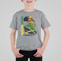 Marcus Garvey Jamaica Pride T Shirt For Kid One God One Aim One Destiny