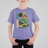 Marcus Garvey Jamaica Pride T Shirt For Kid One God One Aim One Destiny