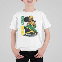 Marcus Garvey Jamaica Pride T Shirt For Kid One God One Aim One Destiny