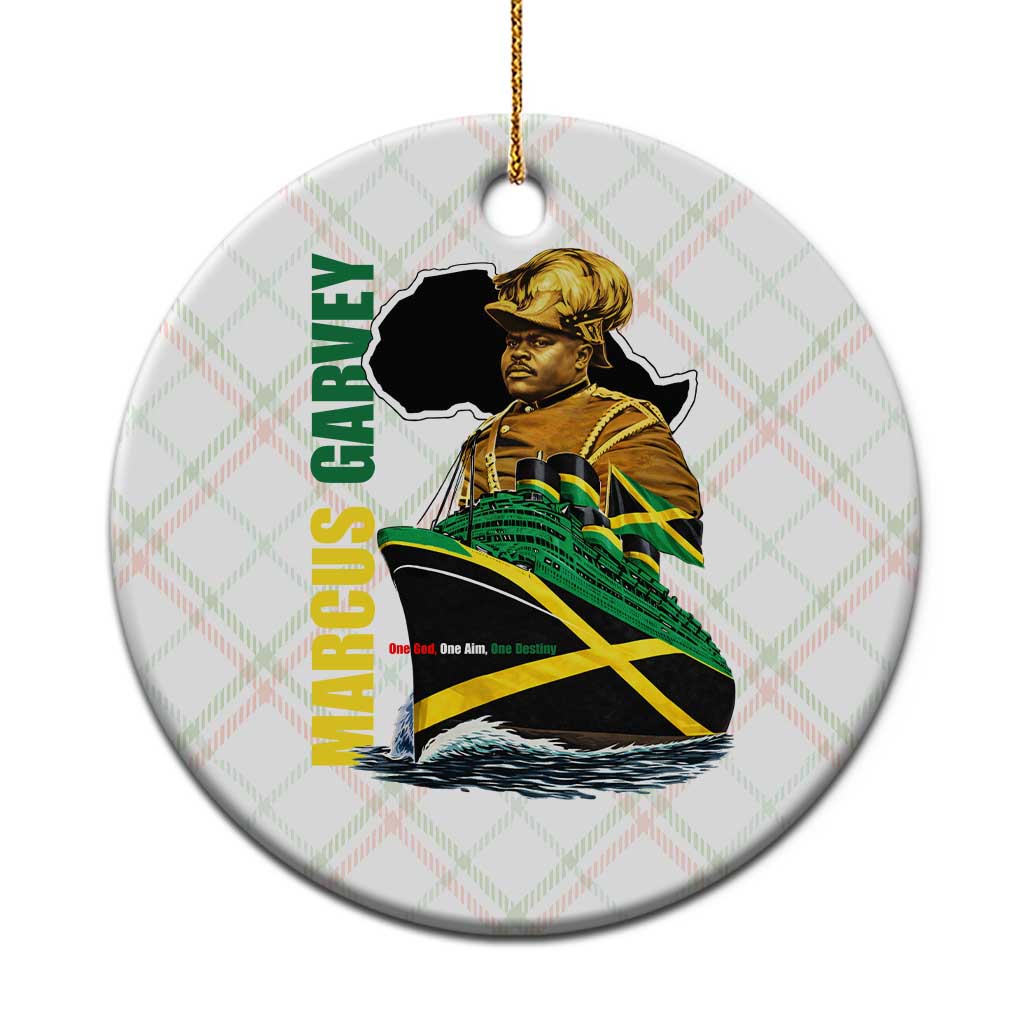 Marcus Garvey Jamaica Pride Ceramic Ornament One God One Aim One Destiny