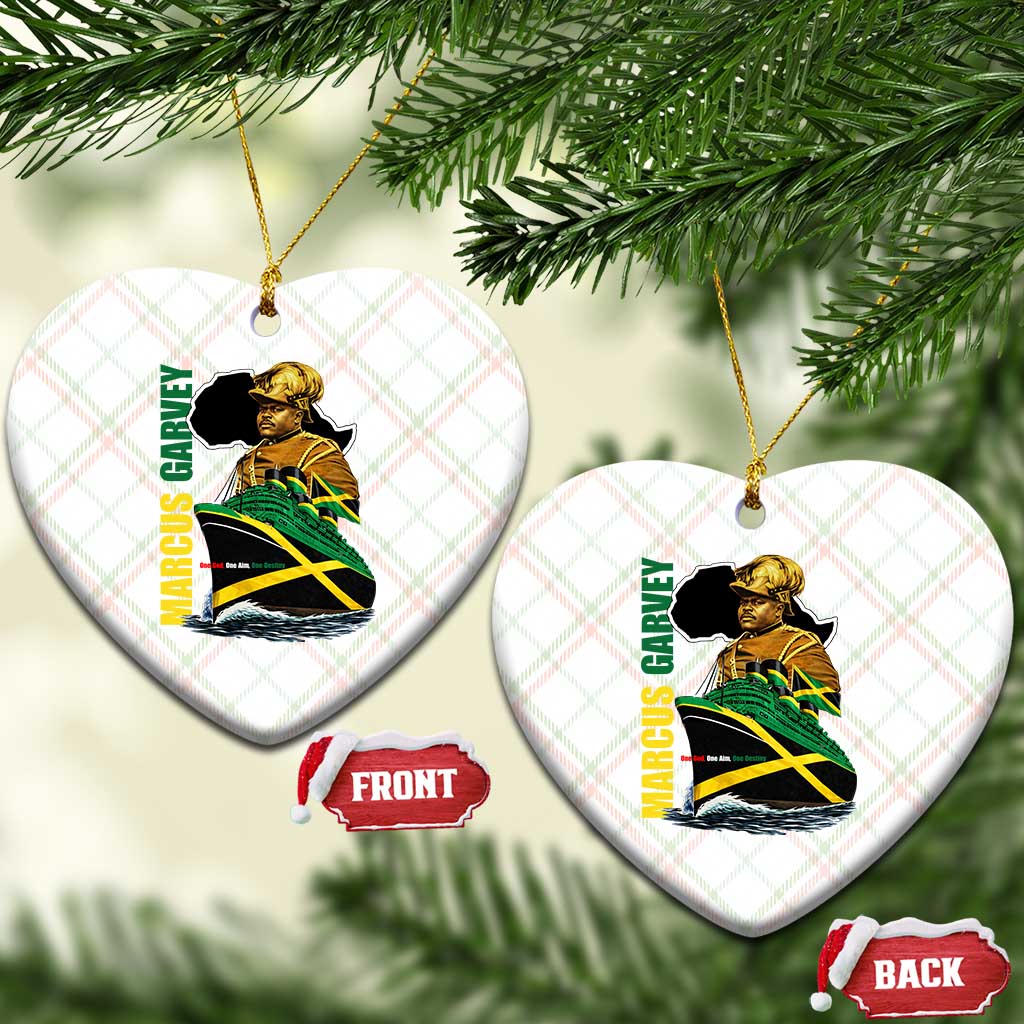 Marcus Garvey Jamaica Pride Ceramic Ornament One God One Aim One Destiny