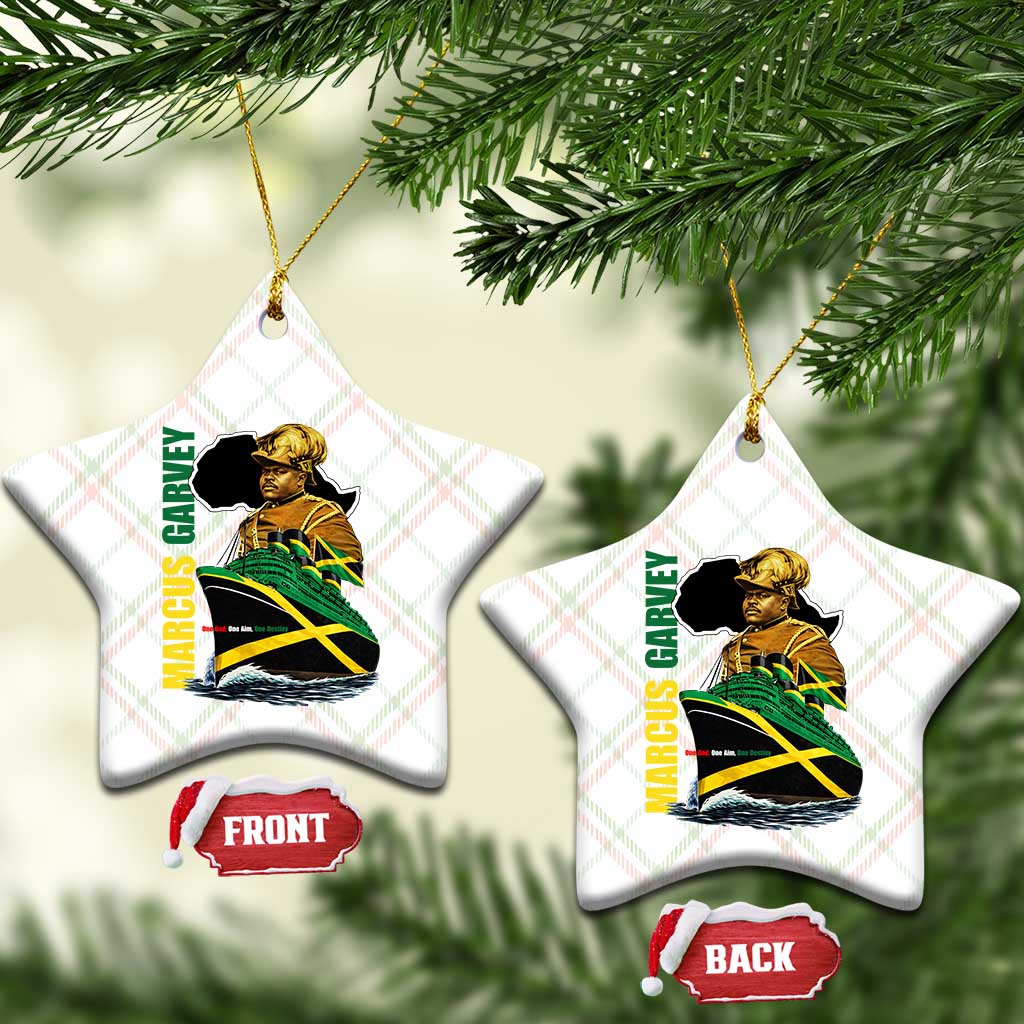 Marcus Garvey Jamaica Pride Ceramic Ornament One God One Aim One Destiny