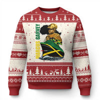 Marcus Garvey Jamaica Pride Ugly Christmas Sweater One God One Aim One Destiny