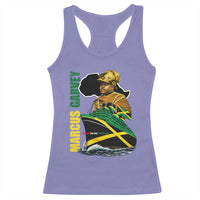 Marcus Garvey Jamaica Pride Racerback Tank Top One God One Aim One Destiny