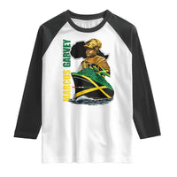 Marcus Garvey Jamaica Pride Raglan Shirt One God One Aim One Destiny