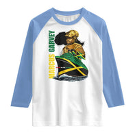 Marcus Garvey Jamaica Pride Raglan Shirt One God One Aim One Destiny
