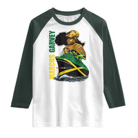 Marcus Garvey Jamaica Pride Raglan Shirt One God One Aim One Destiny