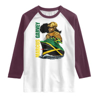 Marcus Garvey Jamaica Pride Raglan Shirt One God One Aim One Destiny