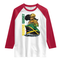 Marcus Garvey Jamaica Pride Raglan Shirt One God One Aim One Destiny