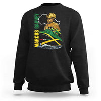 Marcus Garvey Jamaica Pride Sweatshirt One God One Aim One Destiny