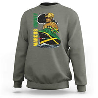 Marcus Garvey Jamaica Pride Sweatshirt One God One Aim One Destiny