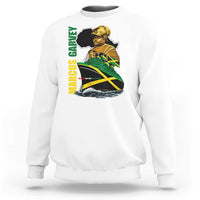 Marcus Garvey Jamaica Pride Sweatshirt One God One Aim One Destiny