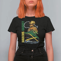 Marcus Garvey Jamaica Pride T Shirt For Women One God One Aim One Destiny