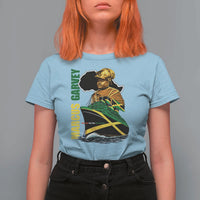 Marcus Garvey Jamaica Pride T Shirt For Women One God One Aim One Destiny