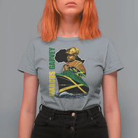 Marcus Garvey Jamaica Pride T Shirt For Women One God One Aim One Destiny