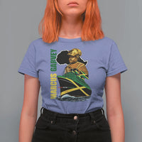 Marcus Garvey Jamaica Pride T Shirt For Women One God One Aim One Destiny