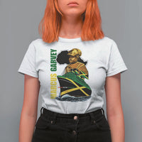 Marcus Garvey Jamaica Pride T Shirt For Women One God One Aim One Destiny