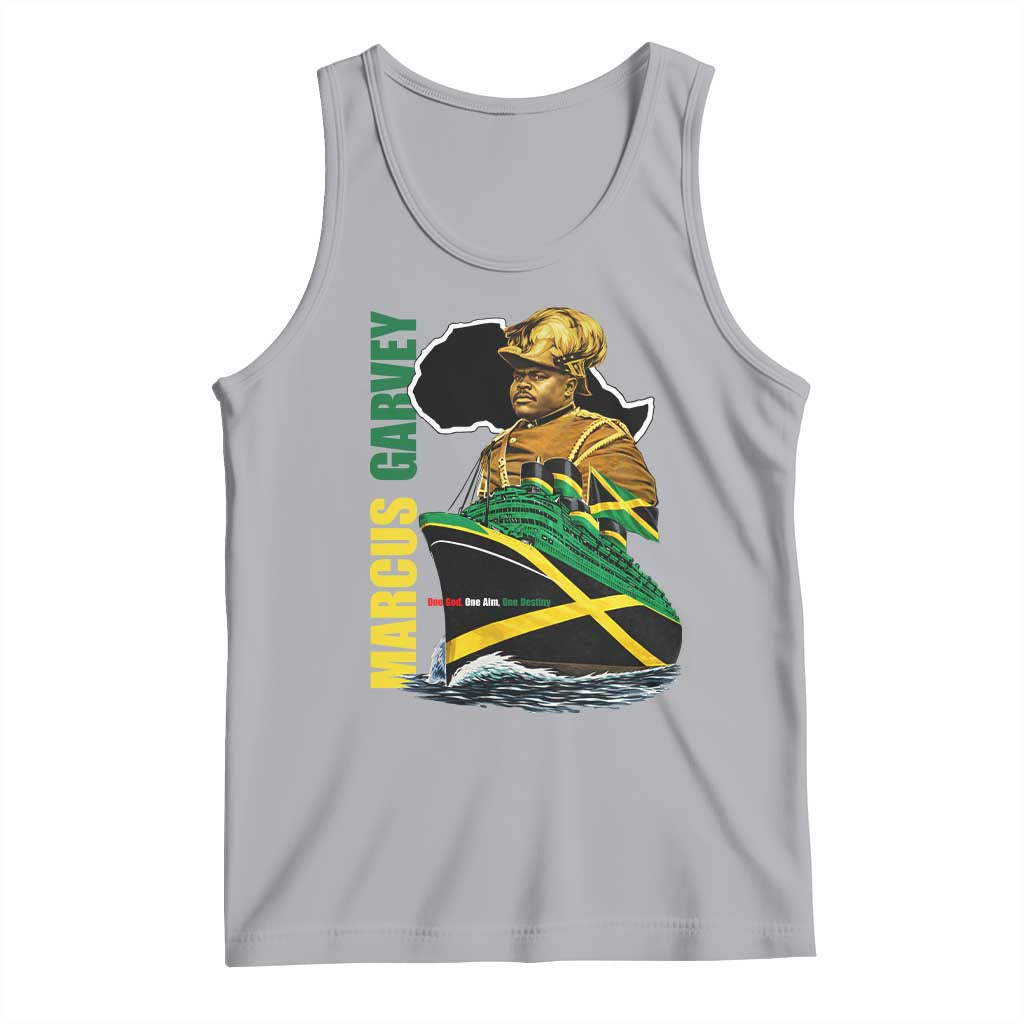 Marcus Garvey Jamaica Pride Tank Top One God One Aim One Destiny