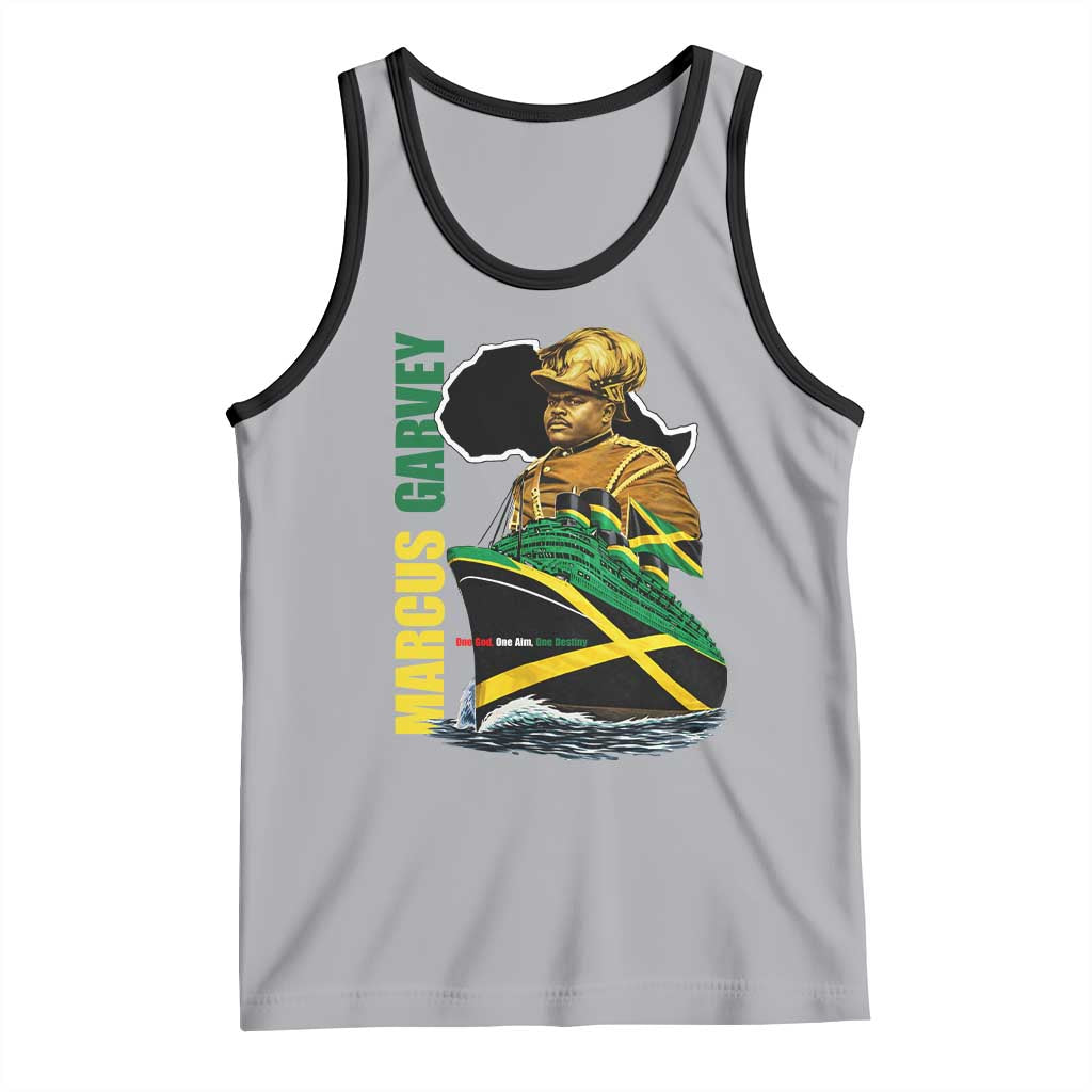 Marcus Garvey Jamaica Pride Tank Top One God One Aim One Destiny