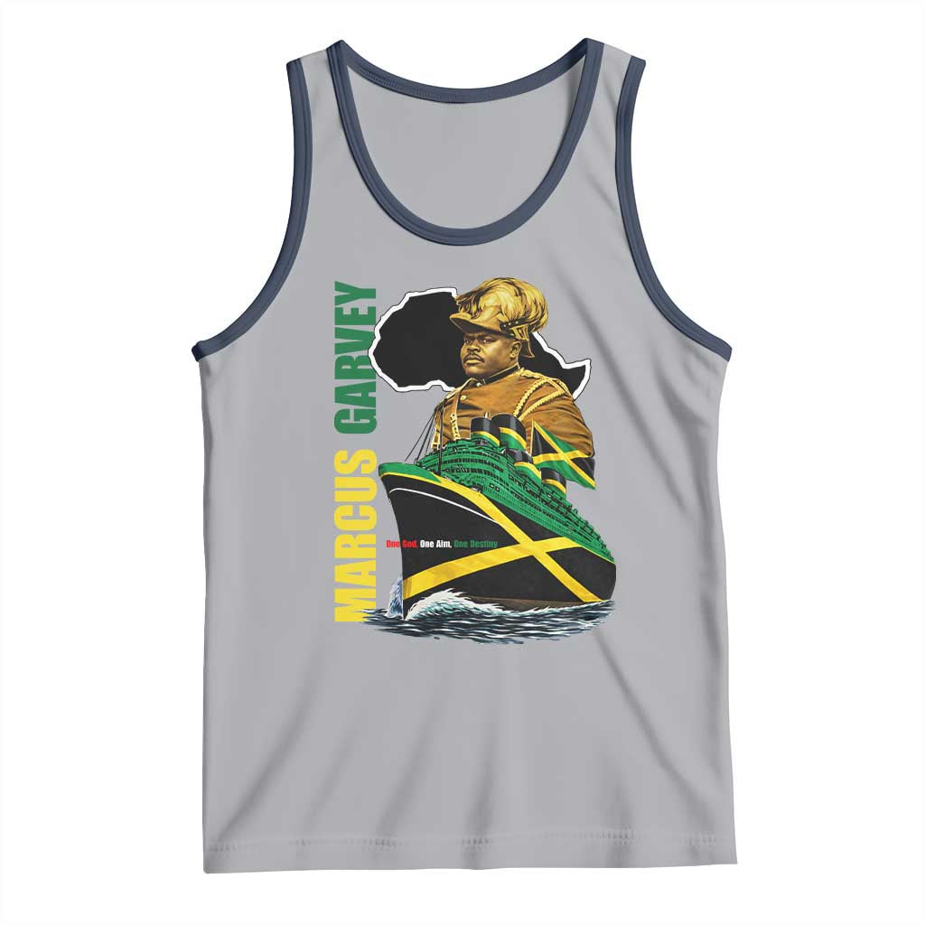 Marcus Garvey Jamaica Pride Tank Top One God One Aim One Destiny