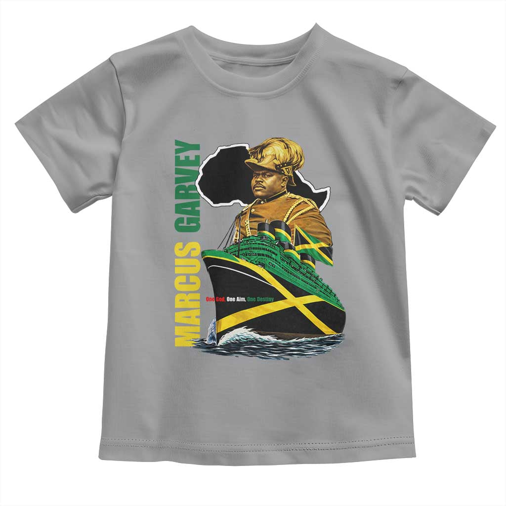 Marcus Garvey Jamaica Pride Toddler T Shirt One God One Aim One Destiny