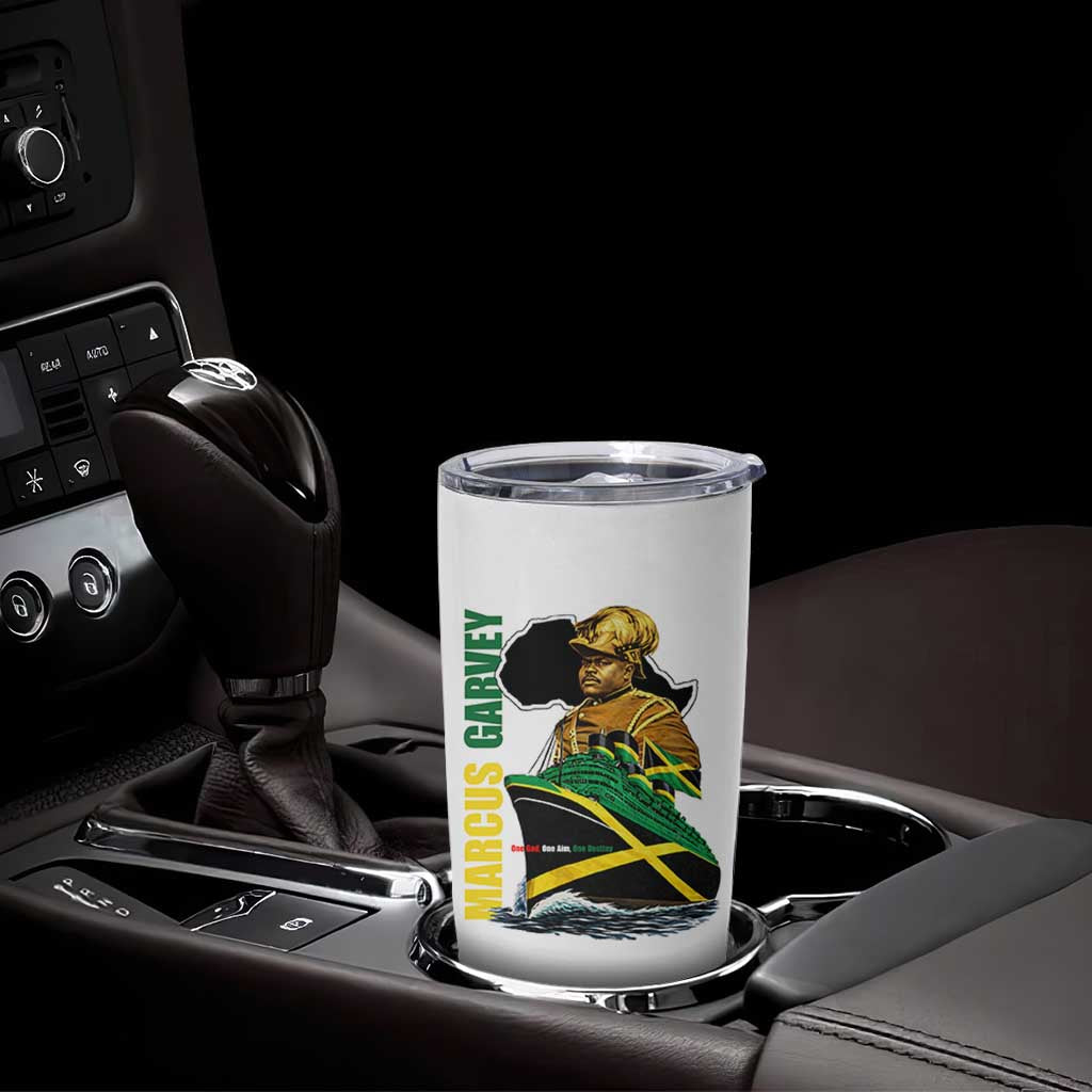 Marcus Garvey Jamaica Pride Tumbler Cup One God One Aim One Destiny