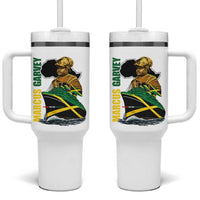 Marcus Garvey Jamaica Pride Tumbler With Handle One God One Aim One Destiny