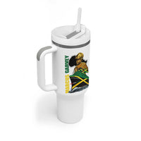 Marcus Garvey Jamaica Pride Tumbler With Handle One God One Aim One Destiny