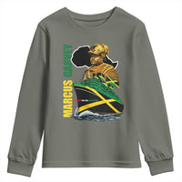 Marcus Garvey Jamaica Pride Youth Sweatshirt One God One Aim One Destiny
