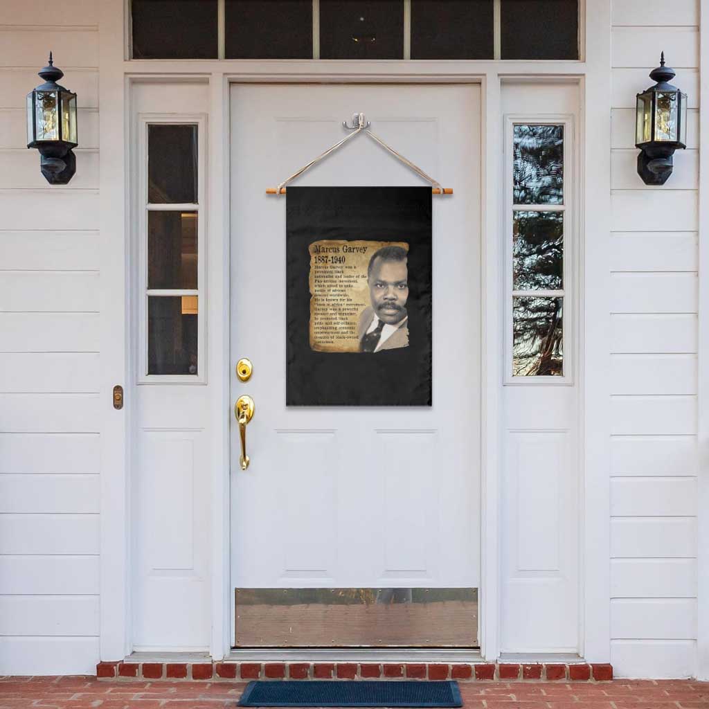 Marcus Garvey Garden Flag Strong Black History Leader