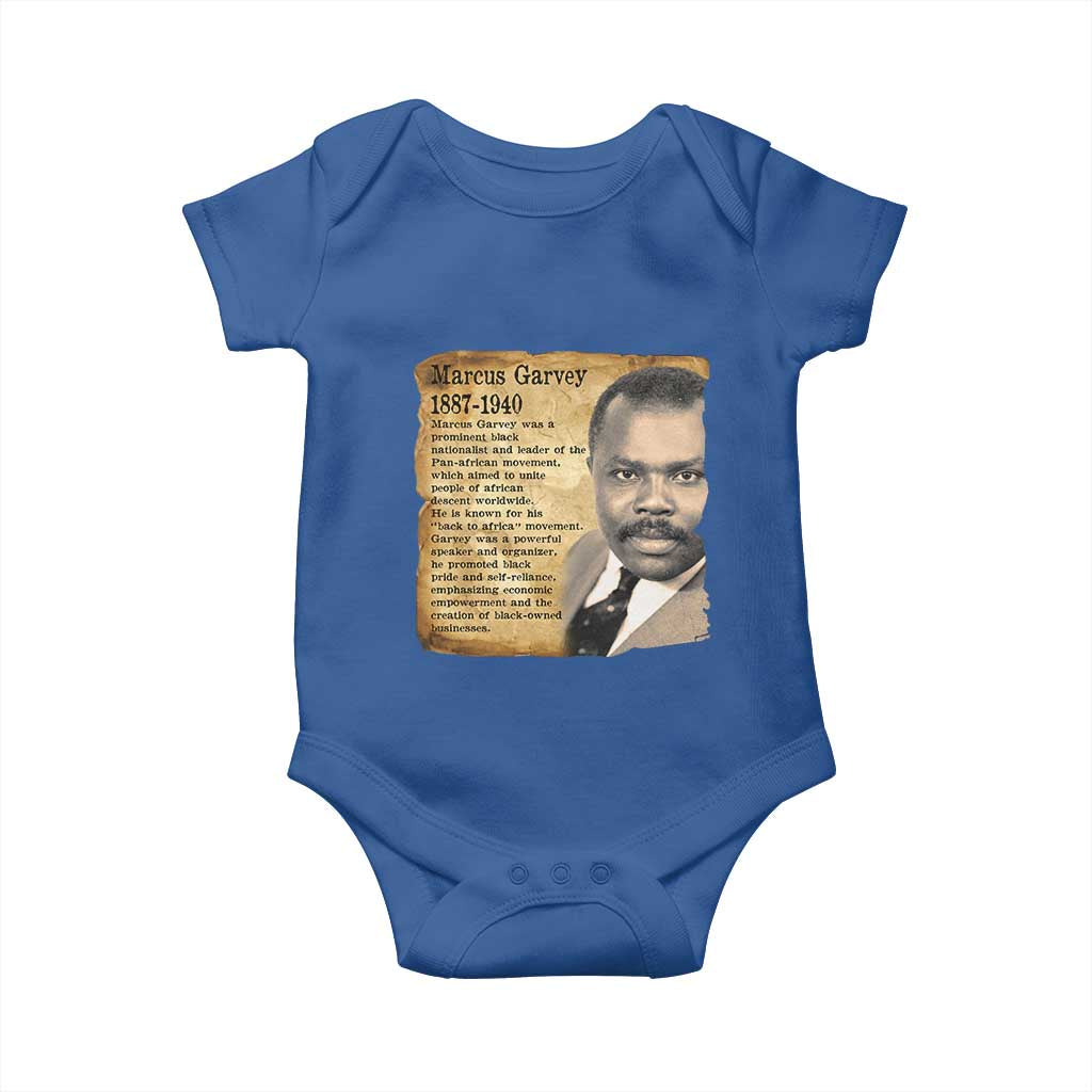 Marcus Garvey Baby Onesie Strong Black History Leader