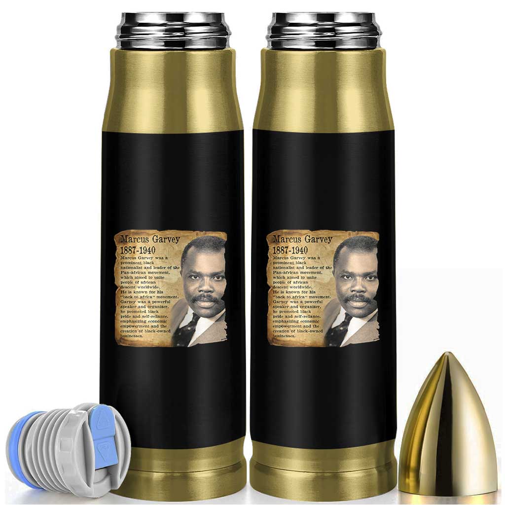 Marcus Garvey Bullet Tumbler Strong Black History Leader