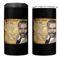 Marcus Garvey 4 in 1 Can Cooler Tumbler Strong Black History Leader