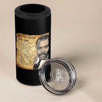 Marcus Garvey 4 in 1 Can Cooler Tumbler Strong Black History Leader