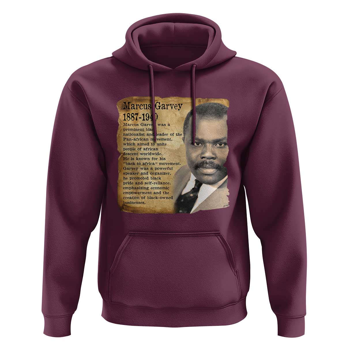 Marcus Garvey Hoodie Strong Black History Leader
